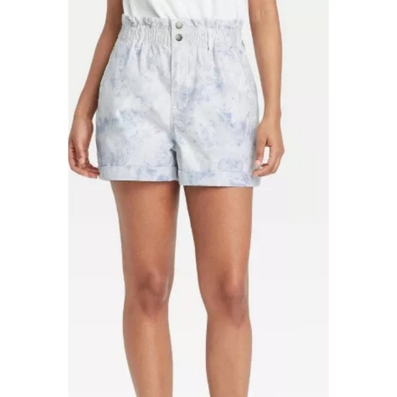 Universal Thread High rise blue cloud tie dye shorts Blue Size M - Picture 1 of 10